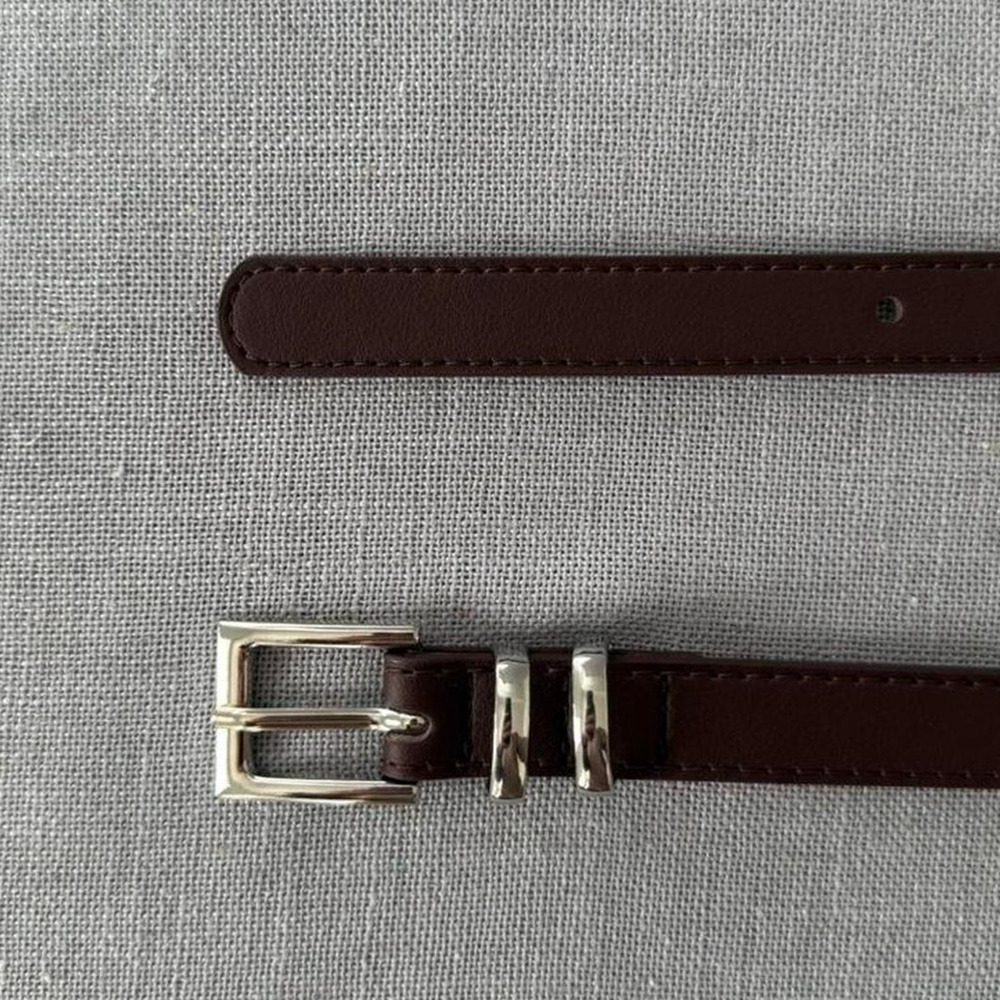 Brown y2k style thin belt WMNS2